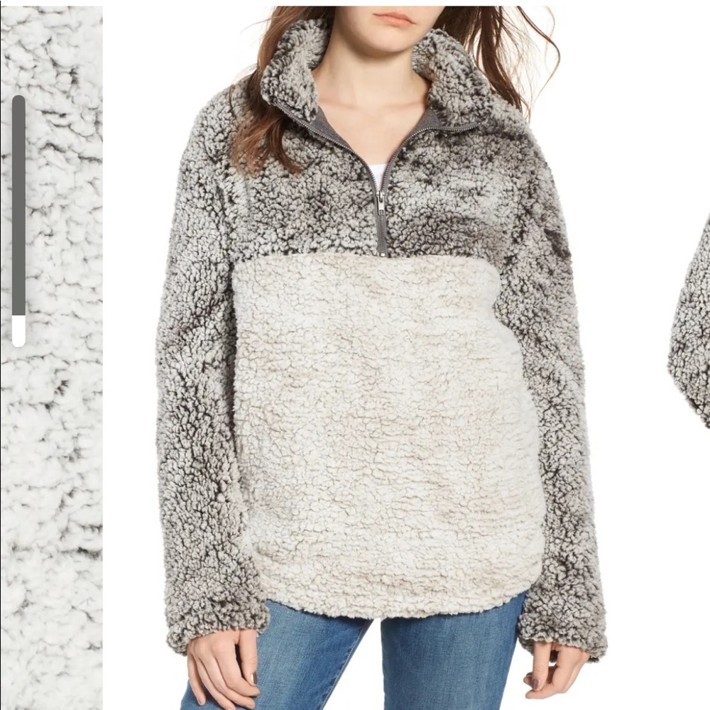 Sherpa fleece pullover